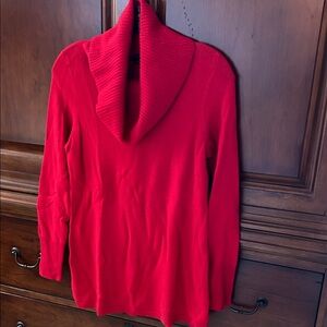 Talbots Vibrant Red Cowl Neck Cashmere Sweater/NWT
Size XS